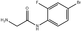 N~1~-(4-bromo-2-fluorophenyl)glycinamide(SALTDATA: HCl) Struktur