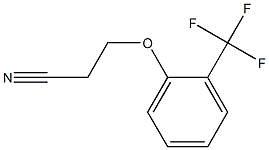 3-[2-(trifluoromethyl)phenoxy]propanenitrile Struktur