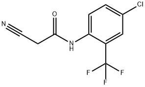 N-[4-chloro-2-(trifluoromethyl)phenyl]-2-cyanoacetamide Struktur