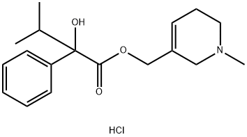 MANDELIC ACID, alpha-ISOPROPYL-, 1-METHYL-1,2,5,6-TETRAHYDRO-3-PYRIDYL METHYL EST Struktur