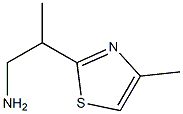 2-(4-methyl-1,3-thiazol-2-yl)-1-propanamine(SALTDATA: FREE) Struktur