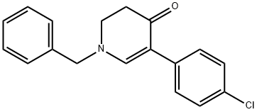 1-BENZYL-5-(4-CHLOROPHENYL)-2,3-DIHYDRO-4-PYRIDINONE Struktur