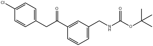 (3-[2-(4-CHLORO-PHENYL)-ACETYL]-BENZYL)-CARBAMIC ACID TERT-BUTYL ESTER Struktur