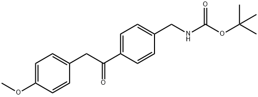 (4-[2-(4-METHOXY-PHENYL)-ACETYL]-BENZYL)-CARBAMIC ACID TERT-BUTYL ESTER Struktur