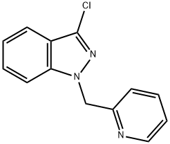 3-CHLORO-1-PYRIDIN-2-YLMETHYL-1H-INDAZOLE Struktur