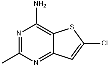 4-Amino-6-chloro-2-methylthieno[3,2-d]pyrimidine Struktur