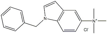 1H-Indole-5-methanamine,N,N-dimethyl-1-(phenylmethyl)-, hydrochloride (1:1) Struktur