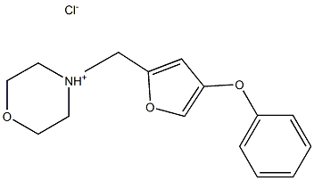 Morpholine,4-[(4-phenoxy-2-furanyl)methyl]-, hydrochloride (1:1) Struktur