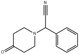 2-(4-OXOPIPERIDIN-1-YL)-2-PHENYLACETONITRILE Struktur