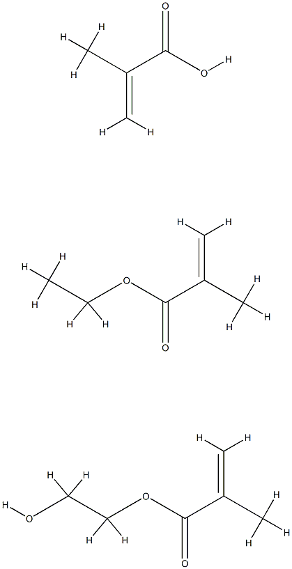 hydroxyethyl methacrylate-methacrylic acid-ethyl methacrylate copolymer Struktur