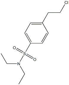 4-(2-CHLOROETHYL)-N,N-DIETHYL-BENZENESULFONAMIDE Struktur