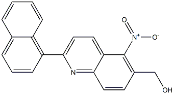 (2-NAPHTHALEN-1-YL-5-NITRO-QUINOLIN-6-YL)-METHANOL Struktur