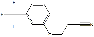 3-[3-(trifluoromethyl)phenoxy]propanenitrile Struktur