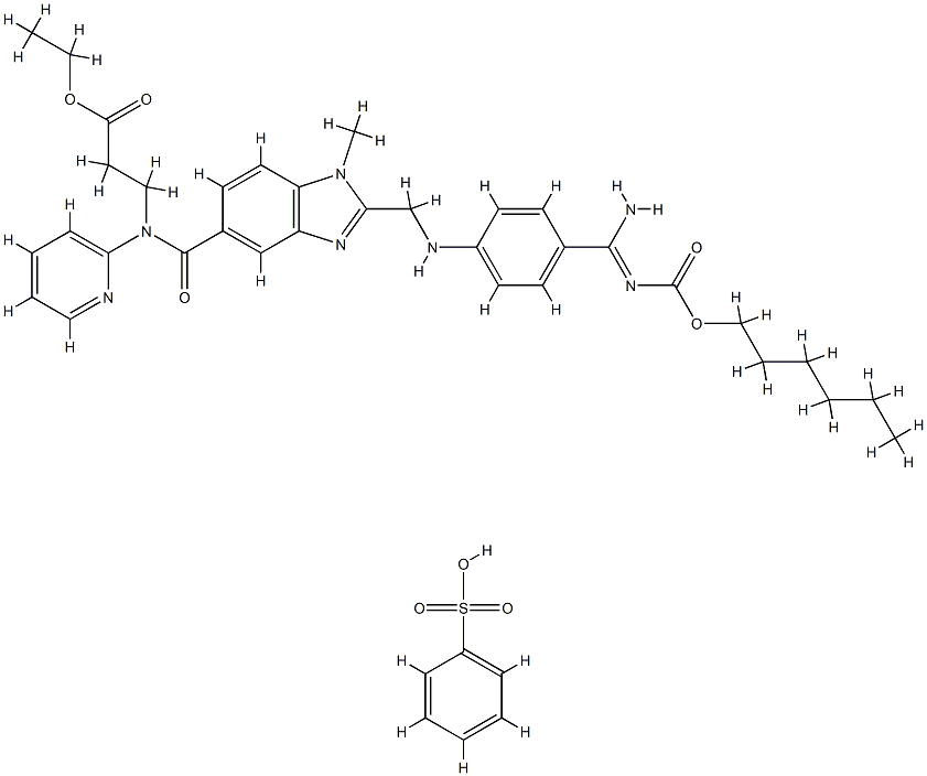 Dabigatran etexilate benzenesulfonate Struktur