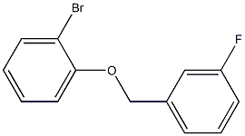 1-bromo-2-[(3-fluorophenyl)methoxy]benzene Struktur