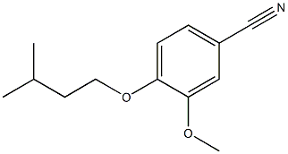 3-methoxy-4-(3-methylbutoxy)benzonitrile Struktur