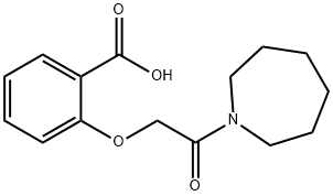 2-[2-(azepan-1-yl)-2-oxoethoxy]benzoic acid Struktur