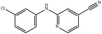 2-((3-氯苯基)氨基)異煙腈, 1019463-88-7, 結(jié)構(gòu)式