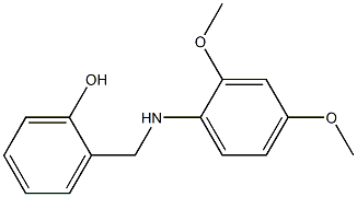 2-{[(2,4-dimethoxyphenyl)amino]methyl}phenol Struktur