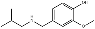 2-methoxy-4-{[(2-methylpropyl)amino]methyl}phenol Struktur