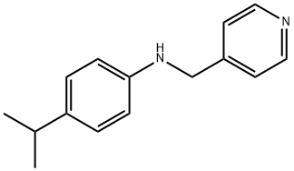 4-(propan-2-yl)-N-(pyridin-4-ylmethyl)aniline Struktur