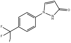 1,2-DIHYDRO-1-[4-(TRIFLUOROMETHYL)PHENYL]-3H-PYRAZOL-3-ONE Struktur