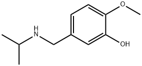 2-methoxy-5-[(propan-2-ylamino)methyl]phenol Struktur