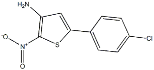 2-NITRO-3-AMINO-5-(4-CHLOROPHENYL)THIOPHENE Struktur