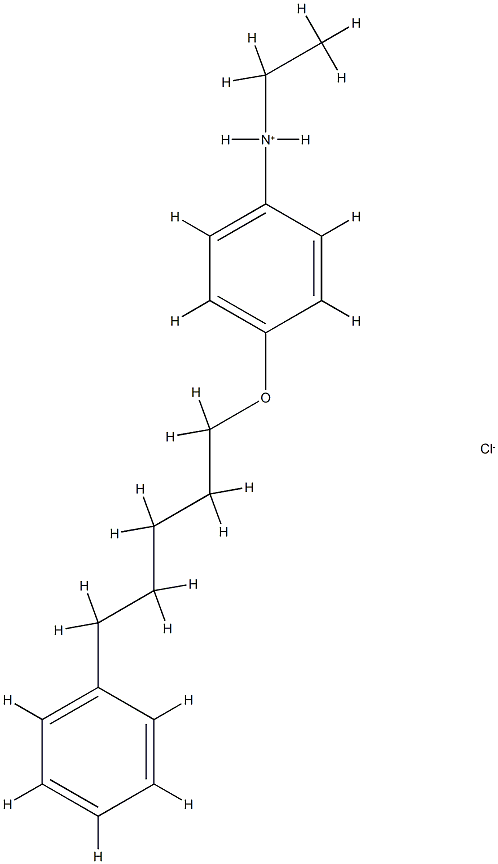 Benzenamine,N-ethyl-4-[(5-phenylpentyl)oxy]-, hydrochloride (1:1) Struktur