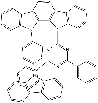 11-[4-(9H-carbazol-9-yl)phenyl]-12-(4,6-diphenyl-1,3,5-triazin-2-yl)-11,12-dihydro Struktur