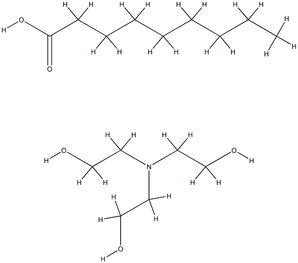 nonanoic acid, compound with 2,2',2''-nitrilotriethanol (1:1) Struktur