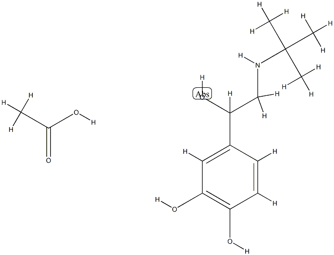 Colterol acetate Struktur