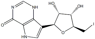 5'-deoxy-5'-iodo-9-deazainosine Struktur