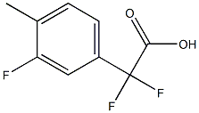 Difluoro-(3-fluoro-4-methylphenyl)acetic acid Struktur