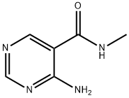 5-Pyrimidinecarboxamide,4-amino-N-methyl-(9CI) Struktur