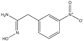 BENZENEETHANIMIDAMIDE, N-HYDROXY-3-NITRO Struktur