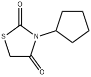 2,4-Thiazolidinedione,3-cyclopentyl-(9CI) Struktur