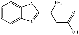 2-Benzothiazolepropionicacid,beta-amino-(6CI) Struktur