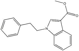 methyl 1-phenethyl-1H-indole-3-carboxylate Struktur