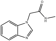 1-Benzimidazoleacetamide,N-methyl-(6CI) Struktur