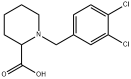 1-[(3,4-DICHLOROPHENYL)METHYL]-2-PIPERIDINECARBOXYLIC ACID Struktur