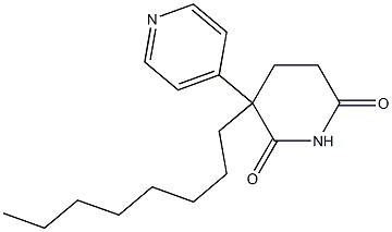 C-octylpyridoglutethimide Struktur