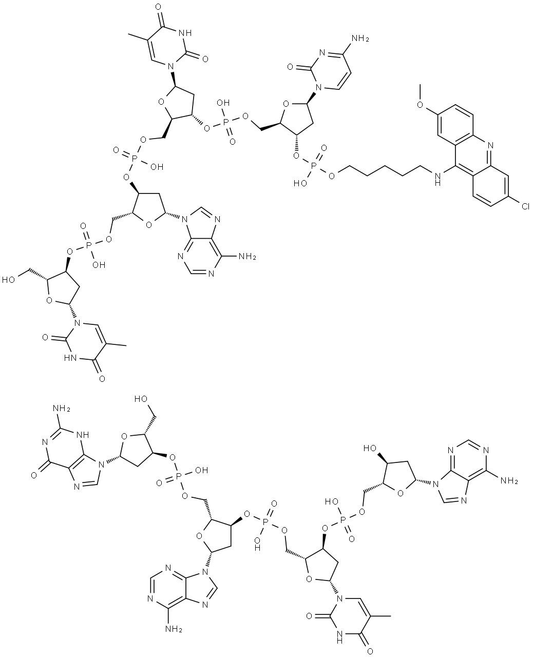 d(TATC)m(5)Acr-d(GATA) complex Struktur