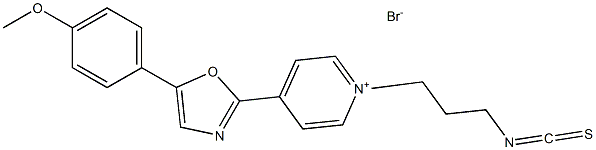 N-(3-Isothiocyanatopropyl)-4-(5'-(4''-Methoxyphenyl)-2'-oxazolyl) pyridiniuM broMide Struktur