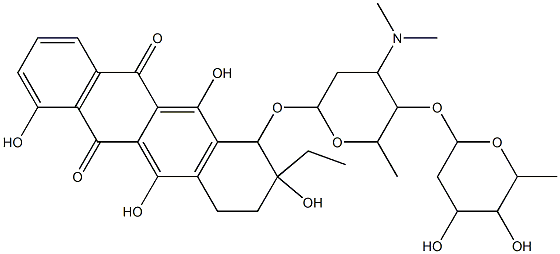 cosmomycin B' Struktur