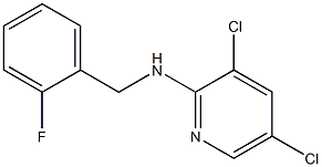 3,5-dichloro-N-[(2-fluorophenyl)methyl]pyridin-2-amine Struktur