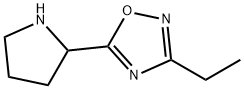 3-ethyl-5-pyrrolidin-2-yl-1,2,4-oxadiazole(SALTDATA: FREE) Struktur