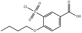 4-butoxy-3-(chlorosulfonyl)benzoic acid Struktur