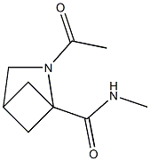 2-Azabicyclo[2.1.1]hexane-1-carboxamide,2-acetyl-N-methyl-(9CI) Struktur