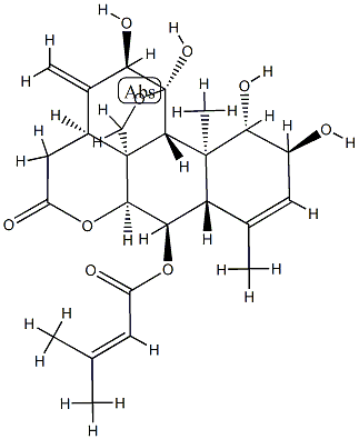 13,18-dehydro-6alpha-senecioyloxychaparrin Struktur